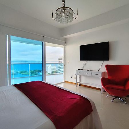 Apartamento De Lujo Con Vista Al Mar - Excelente Ubicacion Cartagena Kültér fotó