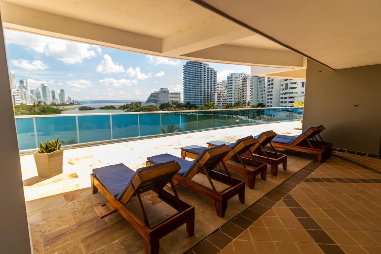 Apartamento De Lujo Con Vista Al Mar - Excelente Ubicacion Cartagena Kültér fotó
