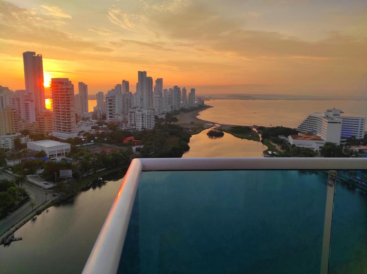 Apartamento De Lujo Con Vista Al Mar - Excelente Ubicacion Cartagena Kültér fotó