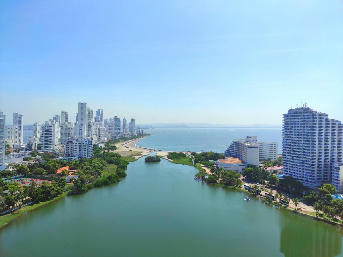 Apartamento De Lujo Con Vista Al Mar - Excelente Ubicacion Cartagena Kültér fotó