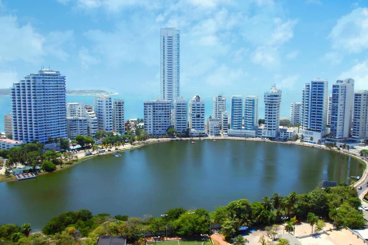 Apartamento De Lujo Con Vista Al Mar - Excelente Ubicacion Cartagena Kültér fotó