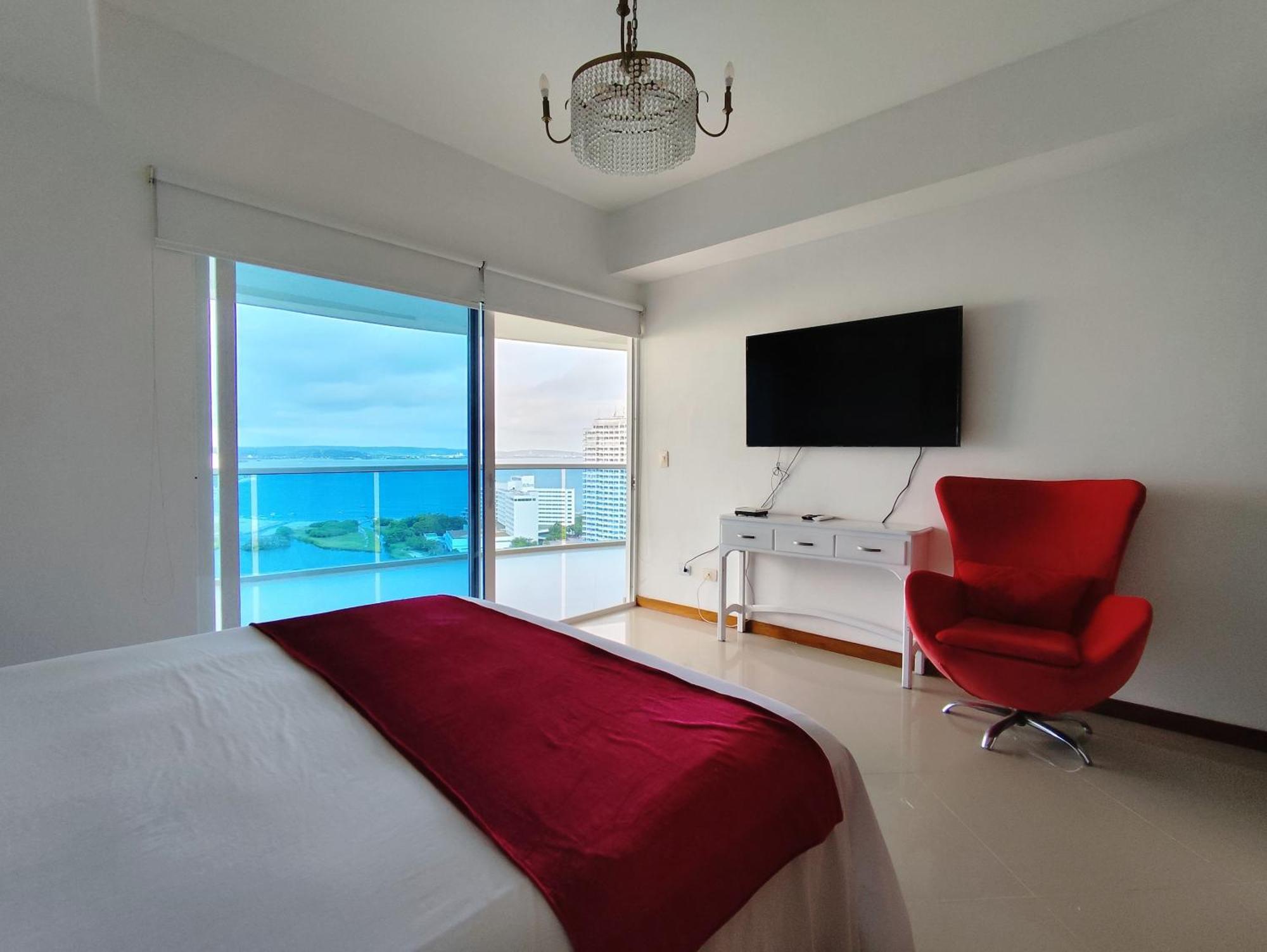 Apartamento De Lujo Con Vista Al Mar - Excelente Ubicacion Cartagena Kültér fotó